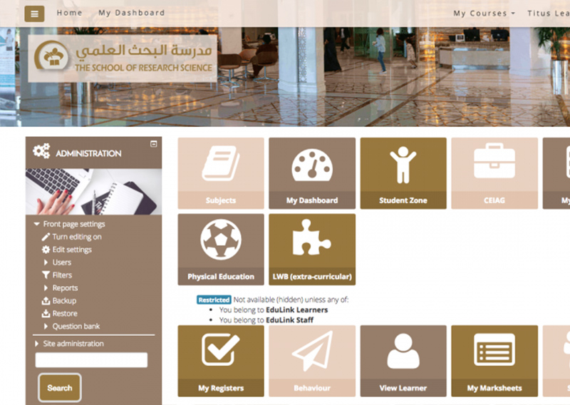 Dubai’s School of Research Science selects Titus Learning for their Moodle LMS provision